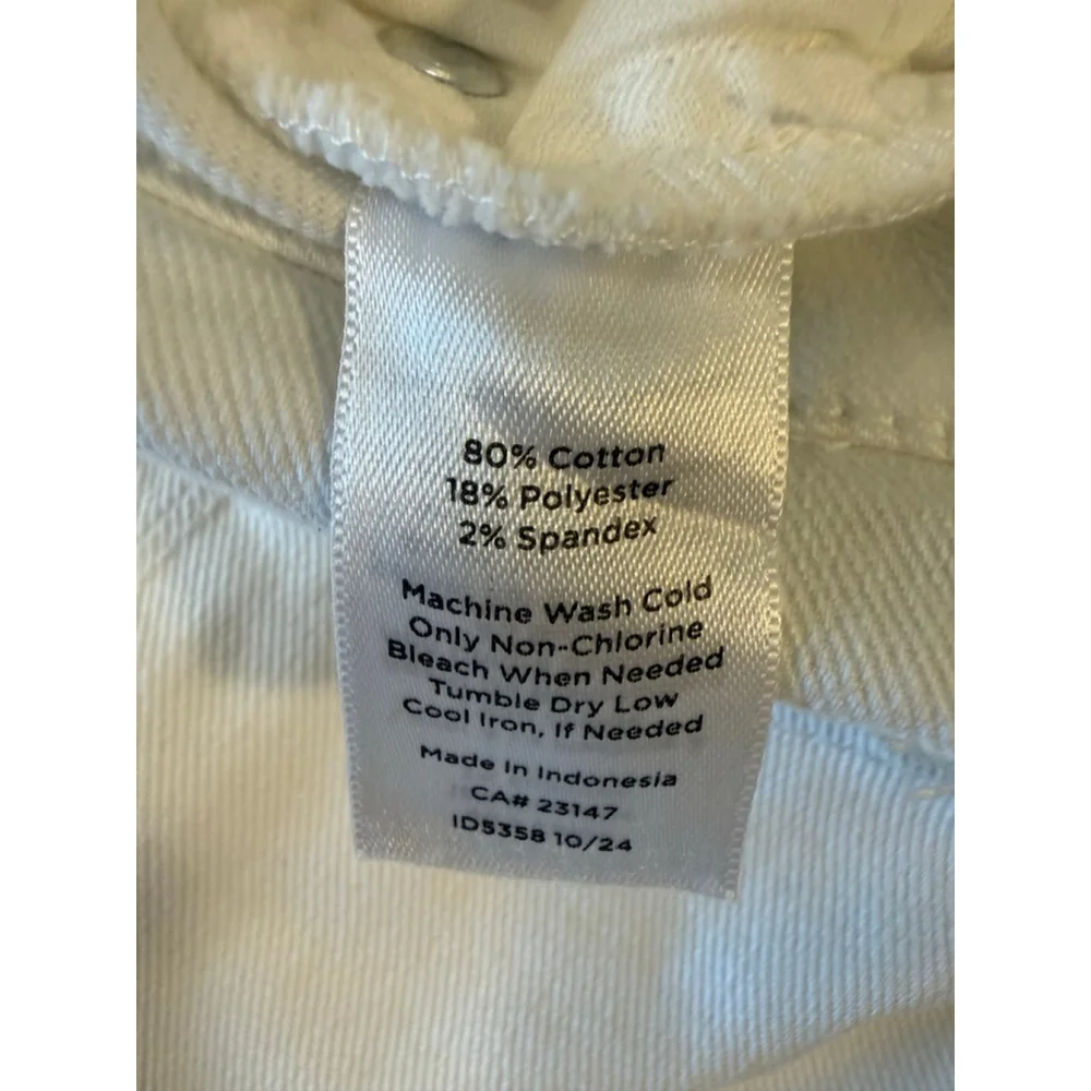 Talbots Relaxed Barrel Jean size 6 white - Picture 6 of 7